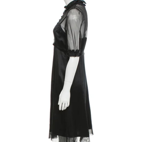 Marc Jacobs 100% Silk Short Sleeve Knee-Length Dress Size: S | US 4 - Picture 7 of 16